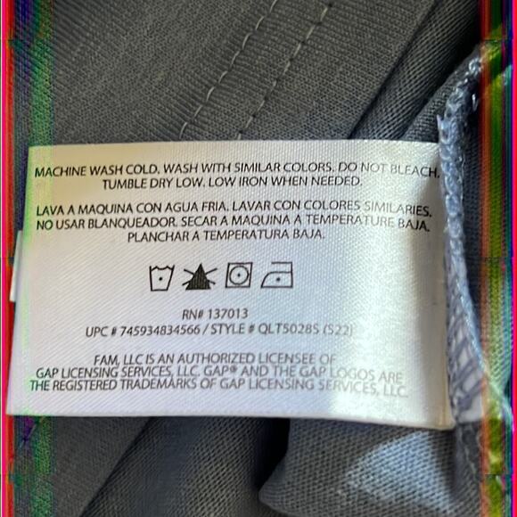 GAP Blue Eyelet Sleeve Knit Top Woman Size Small Short Sleeves Casual Pullover - Picture 10 of 10